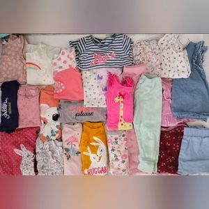 24 pieces bundle baby girl 12 to 24 months